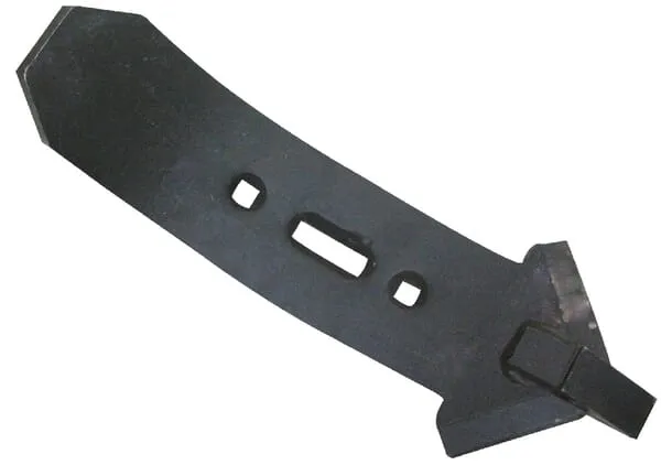 Radlice kultivátoru 480x160x15 mm, tvrzená, zahnutá, 3 otvory