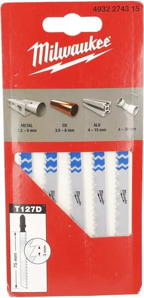 Listy nožové pilky na hliník 75x3 mm 5ks