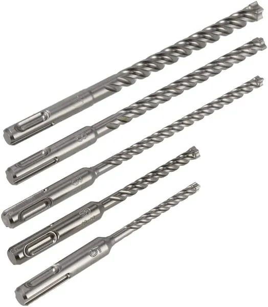 Sada příklepových vrtáků SDS-Plus MX4, 5dílná