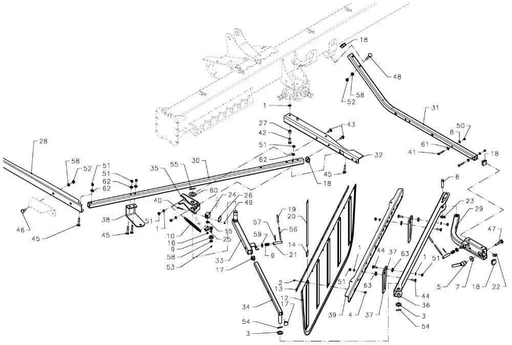 Čelní shrnovací zařízení