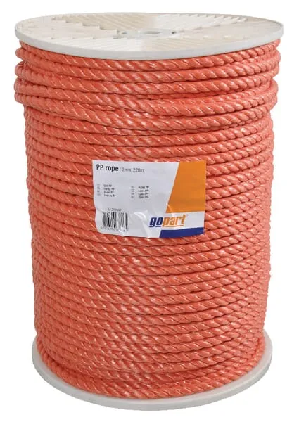 Lano PP oranžové 10 mm, 220 m