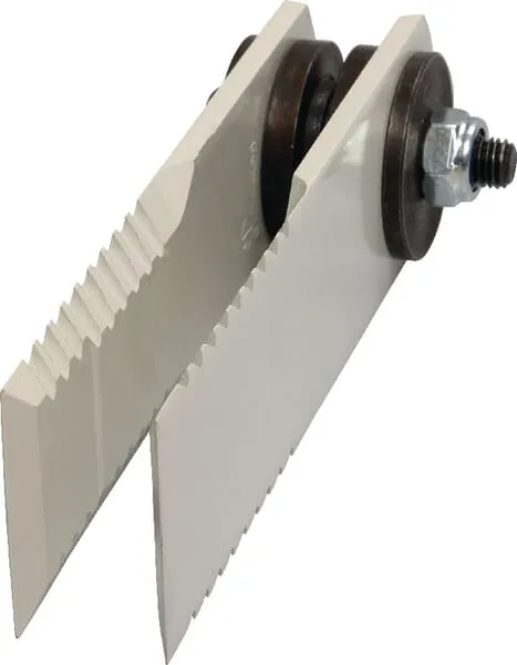 Sada rovných nožů pro drobení slámy s povlakem