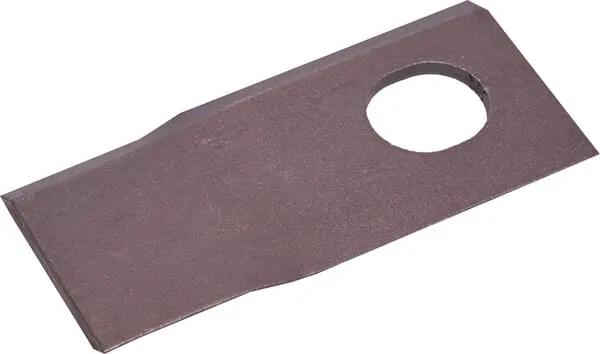 Žací nůž pravý 105x48x4 mm oválný otvor 23,0x20,5 mm, vhodný pro Vicon