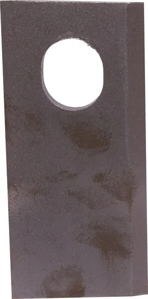 Žací nůž levý 105x48x4 mm oválný otvor 23,0x20,5 mm, vhodný pro Vicon