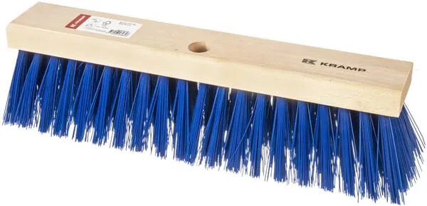 Smeták s modrými štětinami z PVC, 45 cm