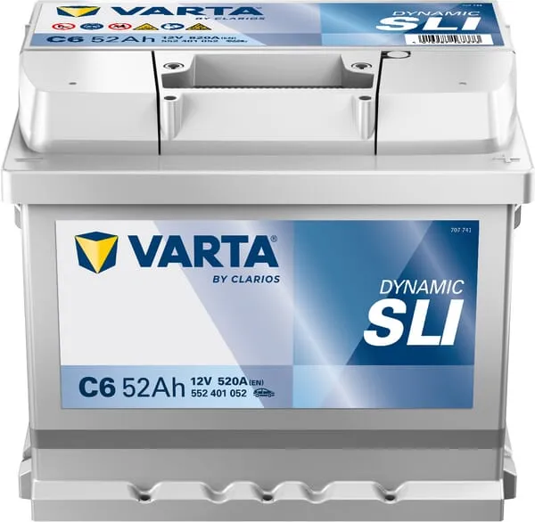 Baterie 12V 52Ah 520A C6 VARTA Dynamic SLI