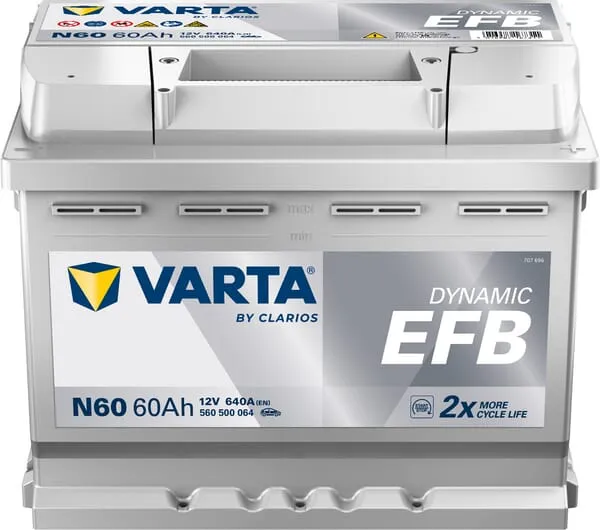 Baterie 12V 60Ah 640A N60 VARTA Dynamic EFB