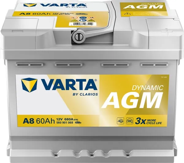 Baterie 12V 60Ah 680A A8 VARTA Dynamic AGM