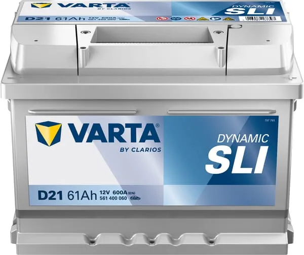 Baterie 12V 61Ah 600A D21 VARTA Dynamic SLI