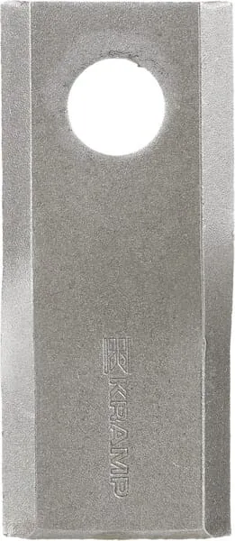 Nůž rotační sekačky rotace vlevo 93 x 40 x 3 mm; otvor Ø 16,25 mm; vhodný pro Kuhn / John Deere / New Holland; 25 ks/bal.