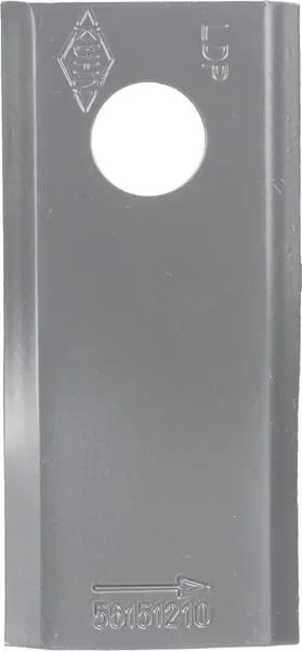 Nůž rotační sekačky rotace vlevo 95 x 45 x 3,5 mm; otvor Ø 16,25 mm; vhodný pro Kuhn; 25 ks/bal.