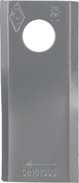 Nůž rotační sekačky rotace vpravo 93 x 40 x 3 mm; otvor Ø 16,25 mm; vhodný pro Kuhn; 25 ks/bal.