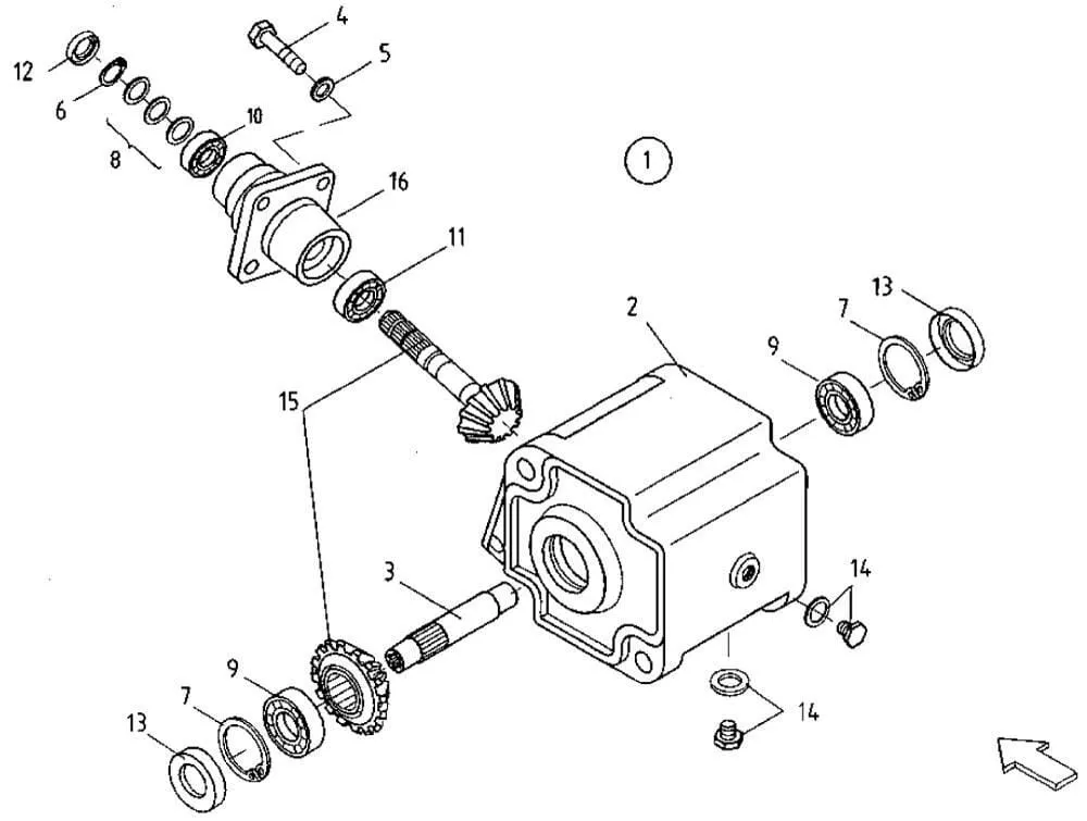 Úhlová převodovka do výr. č. 1620