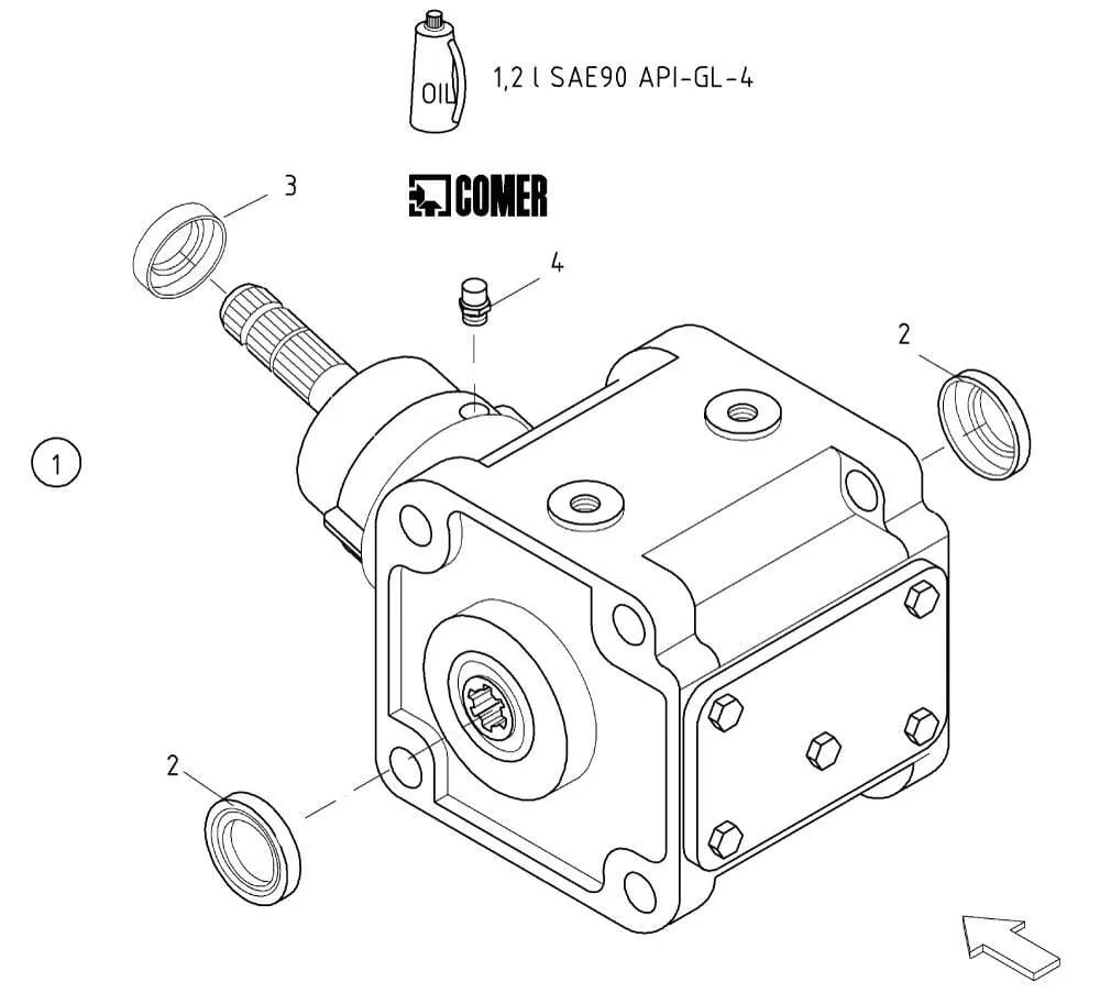 Úhlová převodovka od výr. č. 4868