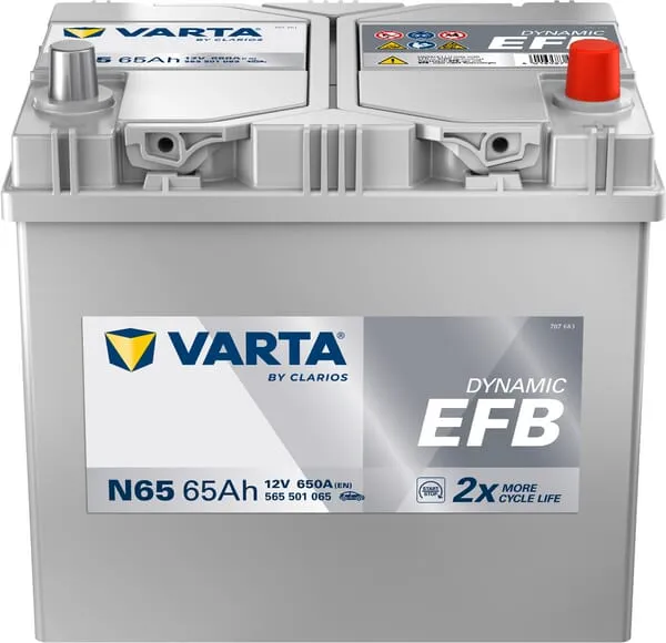 Baterie 12 V 65 Ah 650 A N65 VARTA Dynamic EFB