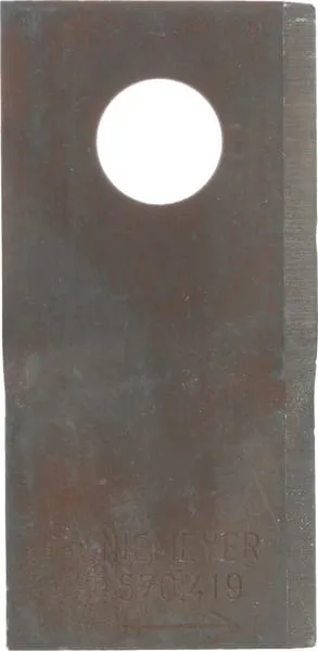 Nůž rotační sekačky rotace vlevo 100 x 48 x 3 mm; otvor Ø 19 mm; vhodný pro Niemeyer