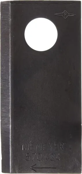 Nůž rotační sekačky rotace vpravo 100 x 48 x 4 mm; otvor Ø 19 mm; vhodný pro Niemeyer; 25 ks/bal.