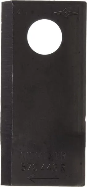 Nůž rotační sekačky rotace vpravo 102 x 48 x 4 mm; otvor Ø 19 mm; vhodný pro Niemeyer