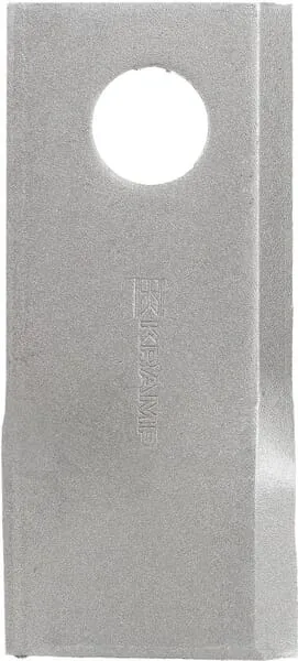 Nůž rotační sekačky rotace vpravo 107 x 48 x 4 mm; otvor Ø 19 mm; vhodný pro Niemeyer; 25 ks/bal.