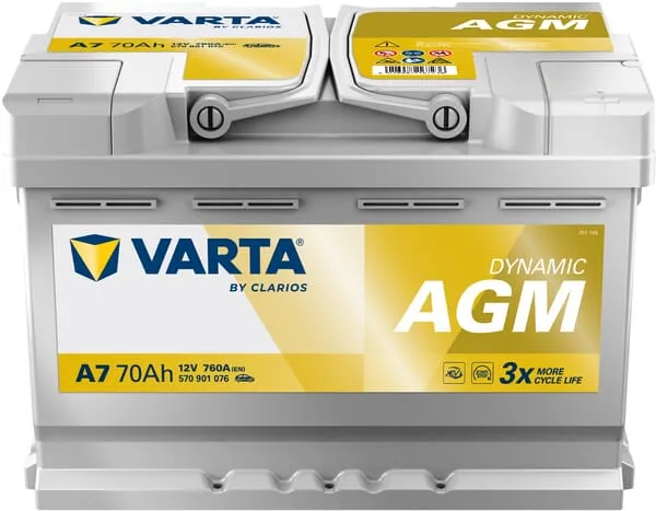 Baterie 12V 70Ah 760A A7 VARTA Dynamic AGM