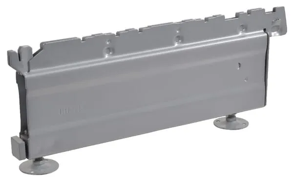 Patka nízká 37x16 cm, šedý hliník