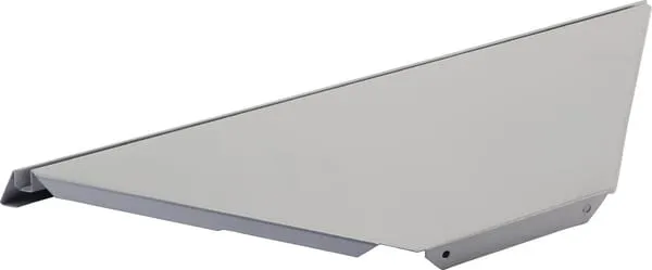 Policové dno 90° vnější 30 cm krémově bílá