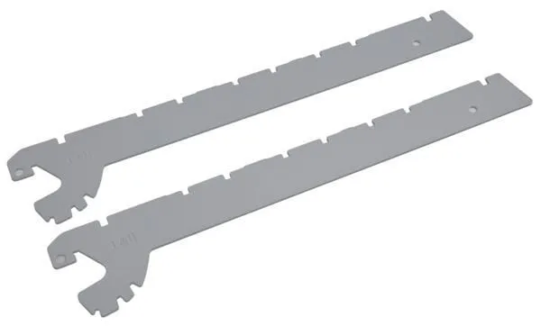 Konzola 37 cm, šedý hliník, 2 ks