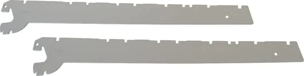 Konzola, 470 mm, šedý hliník, 2 ks