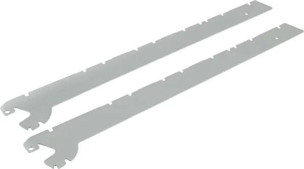 Konzola 47cm, šedý hliník, 2 ks