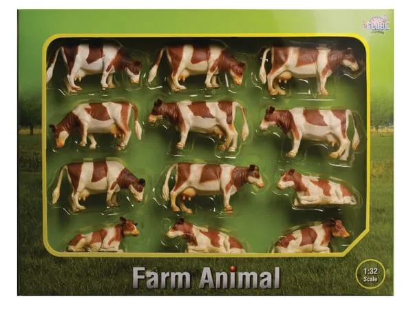 571929 Sada strakatých krav, 12 ks