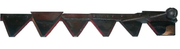 Žací kosa dole ozubená