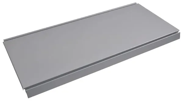 Policové dno 37x66,5cm, šedý hliník