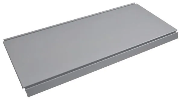 Policové dno 30x100 cm, šedý hliník