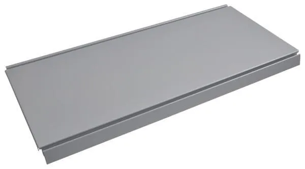 Policové dno 37x100 cm, šedý hliník