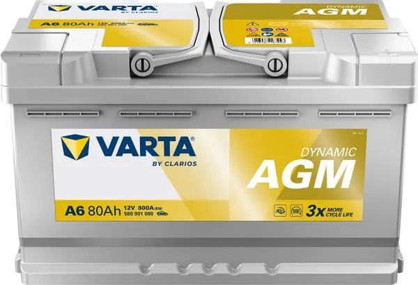Baterie 12V 80Ah 800A A6 VARTA Dynamic AGM