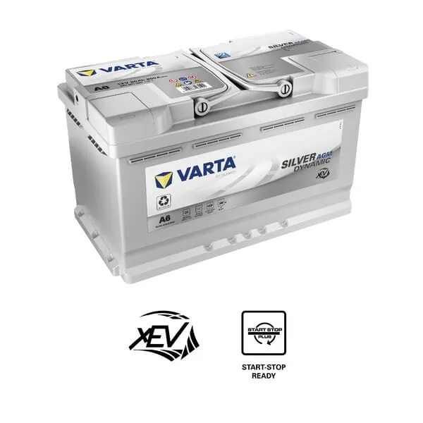 Baterie 12 V, 80 Ah, 800 A, AGM XEV A6, VARTA