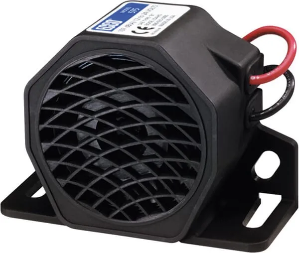 Couvací alarm, 97 dB, 12/24 V, dva tóny