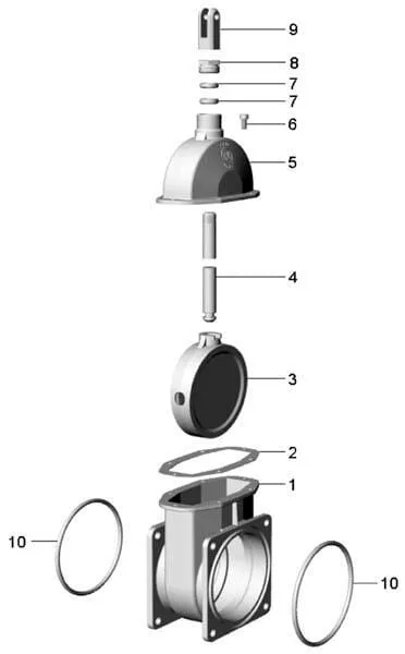 Originální MZ - pístové šoupátko 6" a náhradní díly