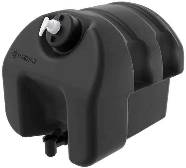 Water tank black 18l