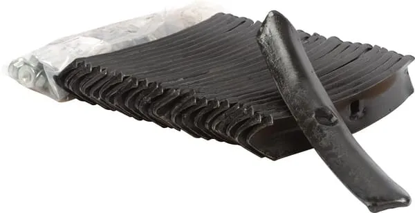 Radlice kultivátoru 220x40x6 mm, otočná, zahnutá, 1 otvor, vhodná pro Väderstad