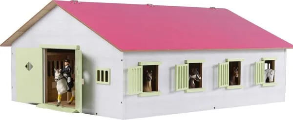 610189 Koňská stáj s 7 boxy 1:24