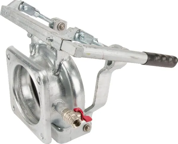 Spojka čtvercová ženská 6"s hrdlem + výstup Perrot (model kompaktní)