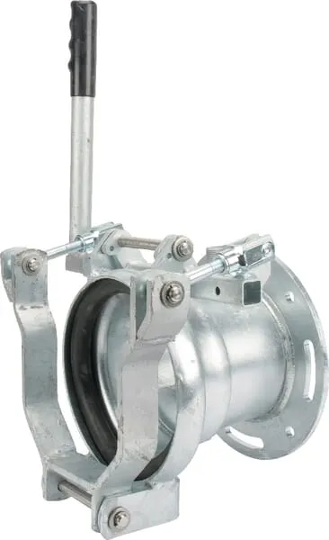 Rychlouzávěra + příruba otočná 0° - 45° + přestavitelná vidlice