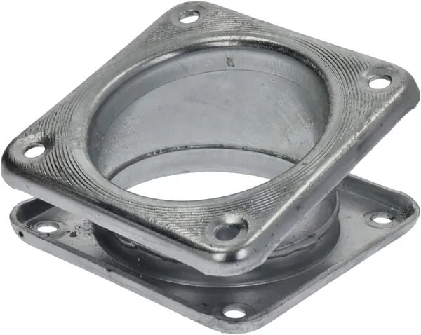 Úhlová šroubení 17° s přírubou se 4 šrouby na obou stranách, pozinkovaná