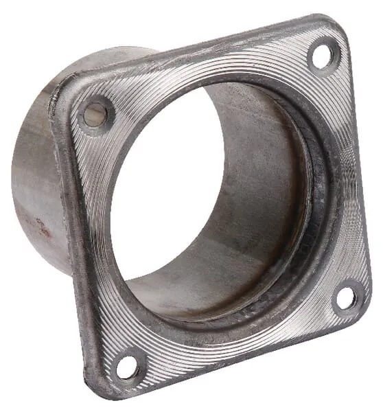 Čtyřhranná příruba s trubkou – černá