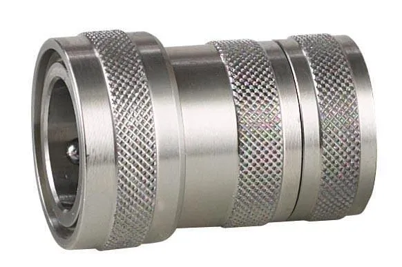 3/4" Coupler with stop and 3/4" female BSP stainless steel