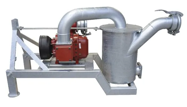 Originální pístová rotační čerpadla B.P., řada BR na rámu