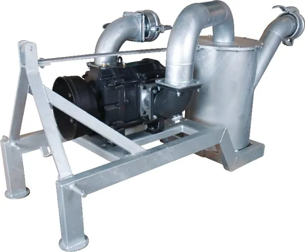 B.P. Vytlačovací čerpadlo BR-EVO na tříbodovém rámu s lapačem kamení