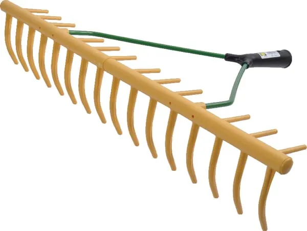 Plastové hrábě se 16 ohnutými zuby 64 cm