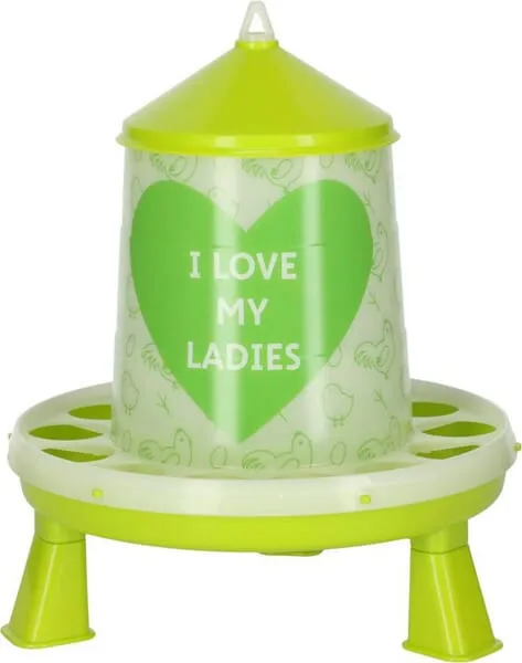 Krmítko pro drůbež, s nápisem